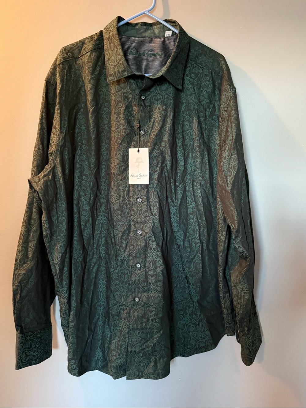 Robert Graham NWT Men's Highland Long-Sleeve Button-Down Sport Shirt 100% Cotton